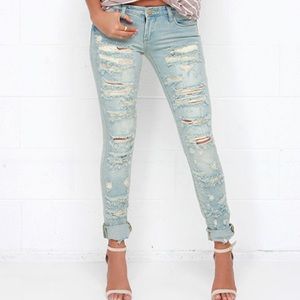Blank NYC Ripped Skinny Jeans